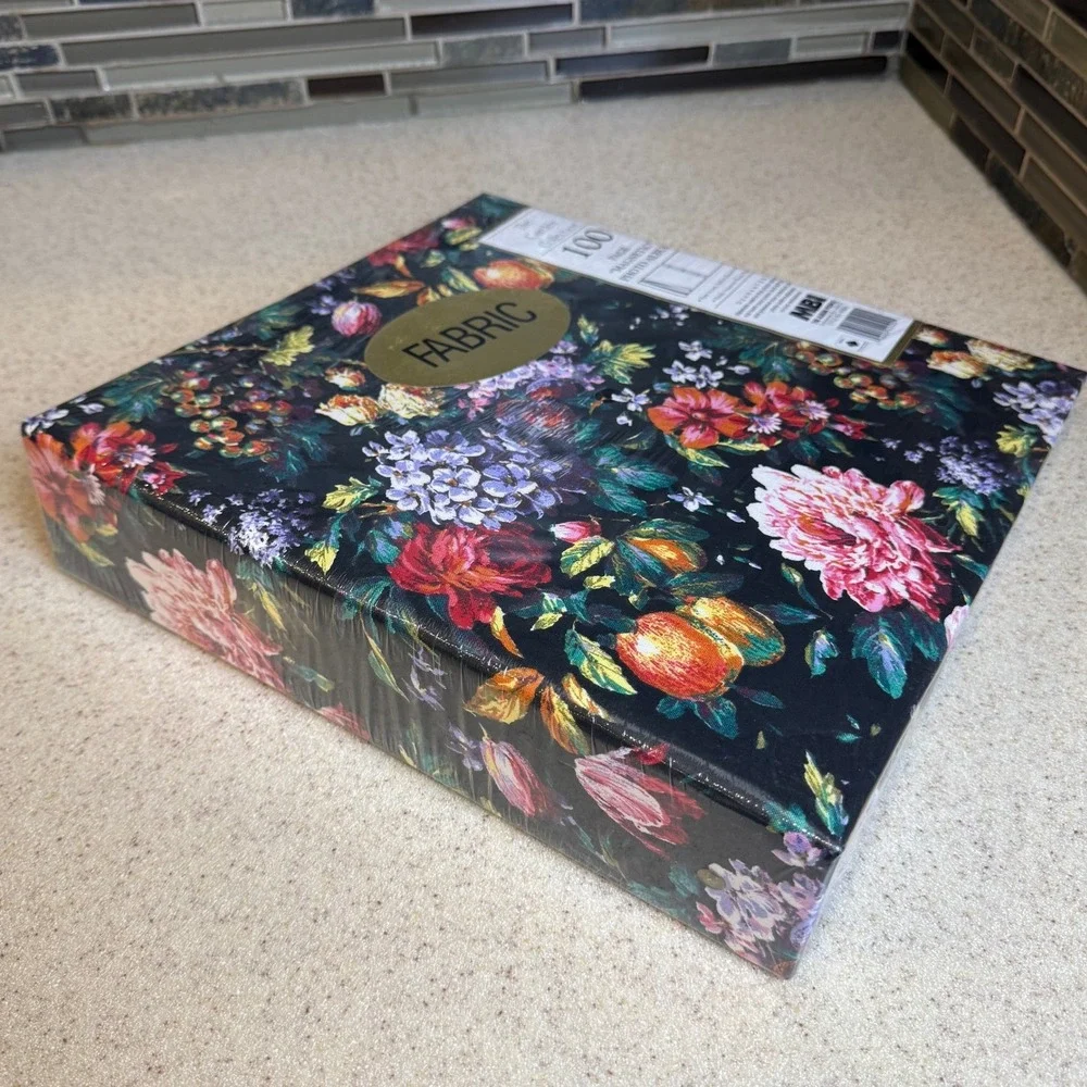 NEW Vintage MBI Garden Collection 100 pg Magnetic Photo Album Floral Cover 42500